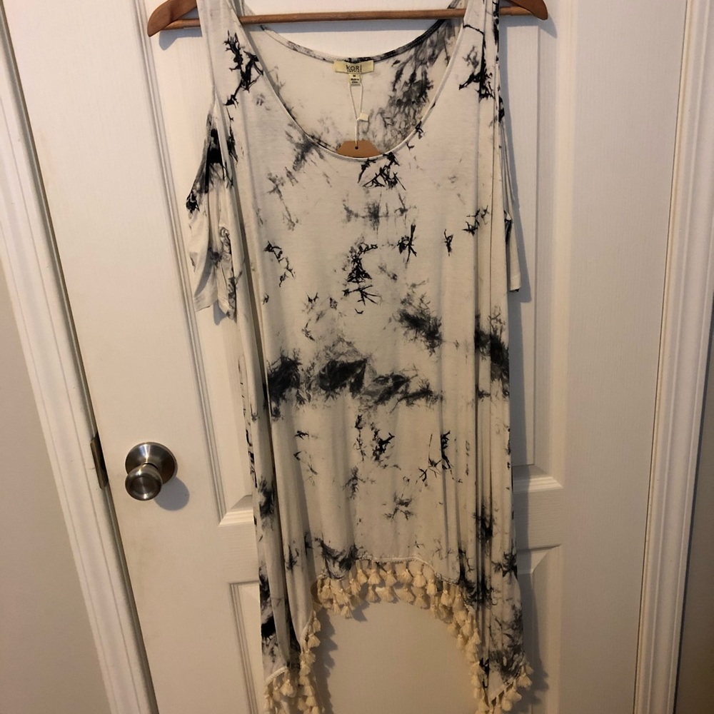 Kori Cold Shoulder Tie-Dye Dress